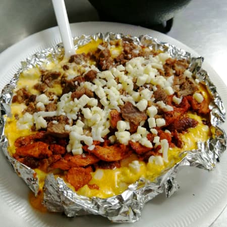 Papa Asada con Carne