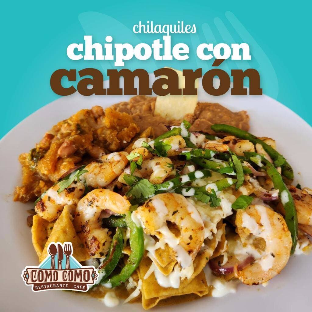 Chilaquiles Chipotle con Camaron