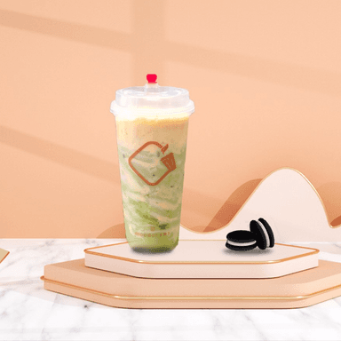 Brûlée Matcha Oreo Milk Tea