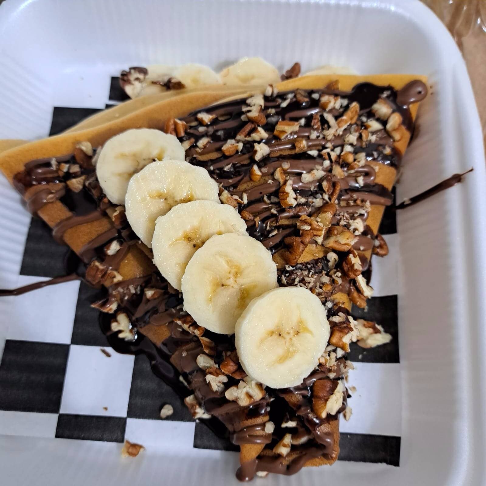 Crepa de Plátano, Nutella, Nuez & Hershey´s