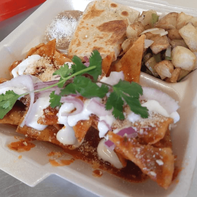 chilaquiles rojos