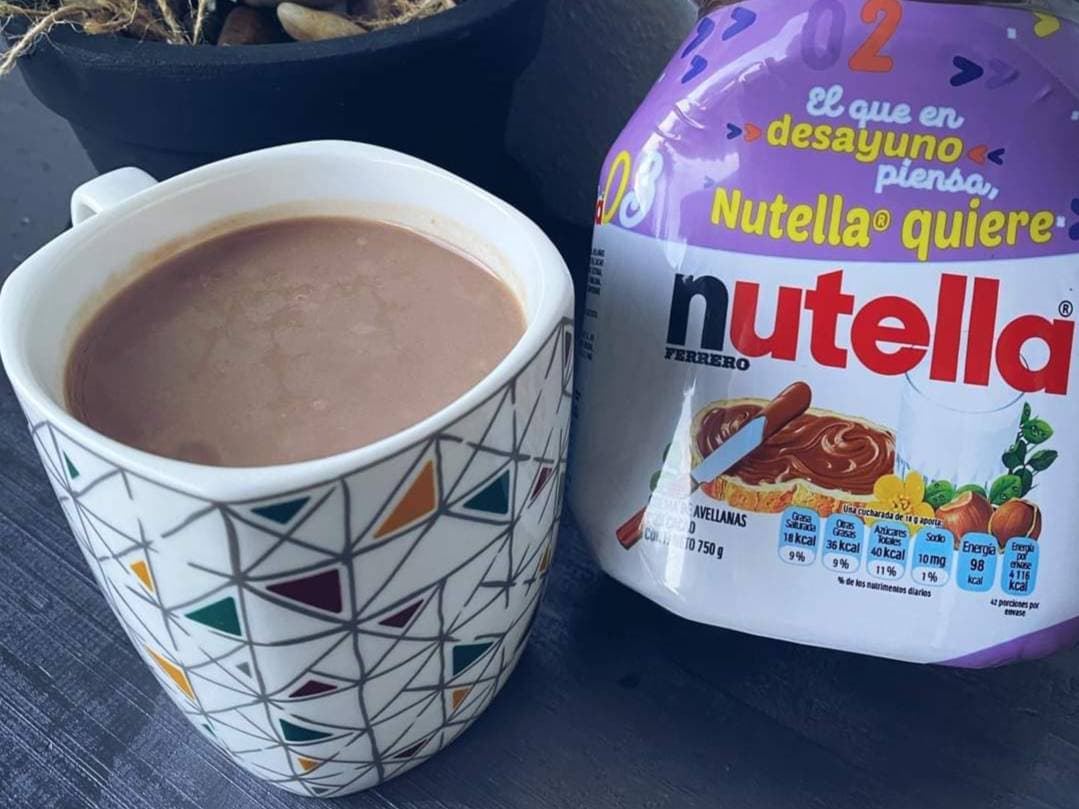 Vaso de Atole de NUTELLA