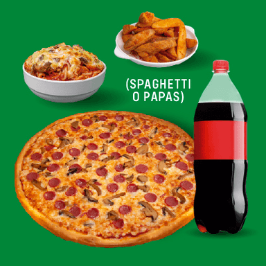 Paquete Familiar -8 Reb + 1 Complemento + Refresco