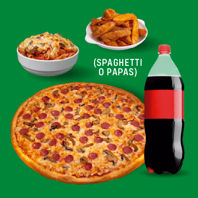 Paquete Familiar -8 Reb + 1 Complemento + Refresco