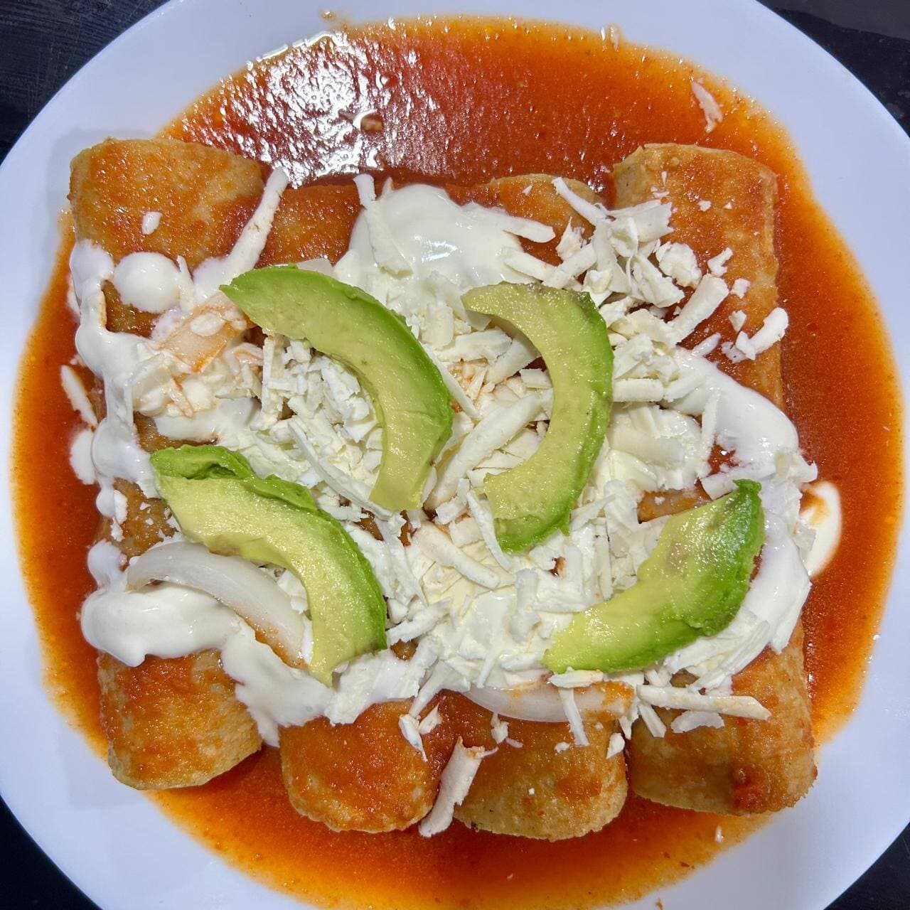 Enchiladas Rojas Sencillas