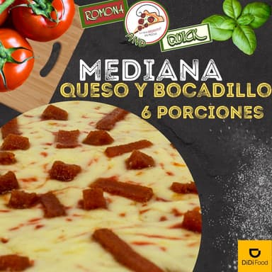 Pizza Queso y Bocadillo
