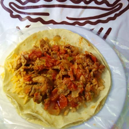 Taco de Bistec a la Mexicana