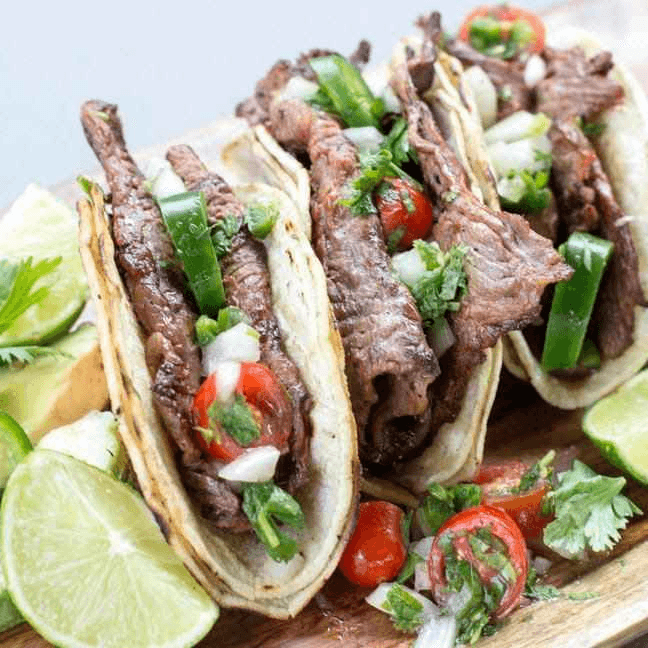 TACOS SUAVES ASADA