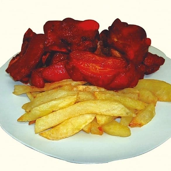 Costilla Ahumada con Papas 400 G