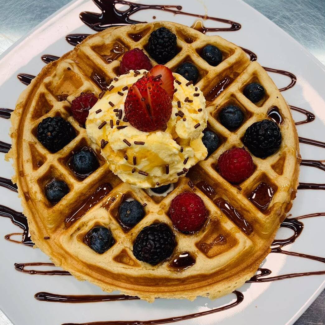waffle frutos rojos