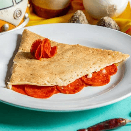 Crepa de Pepperoni con queso