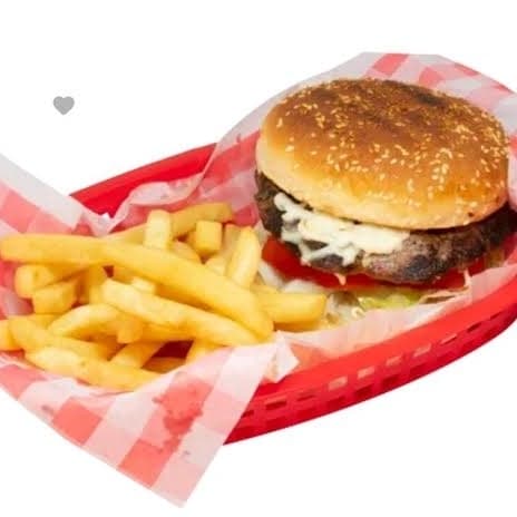 HAMBURGUESA SENCILLA + PAPAS