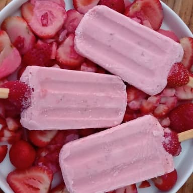 Paleta de Fresa de Crema