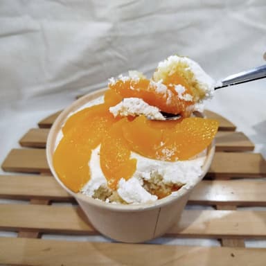 Cuchareable Torta de Vainilla con Durazno  - 12 Oz