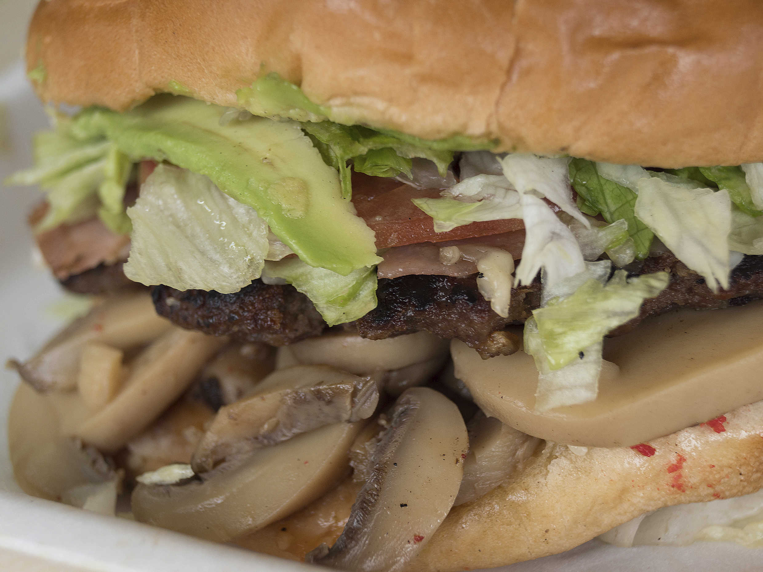 Hamburguesa con Champiñones