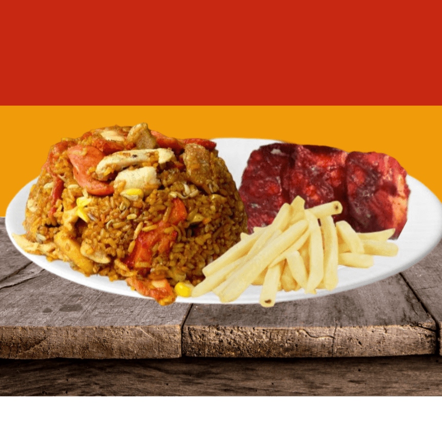Combo Personal Arroz Paisa + 3 Costillas + Papas