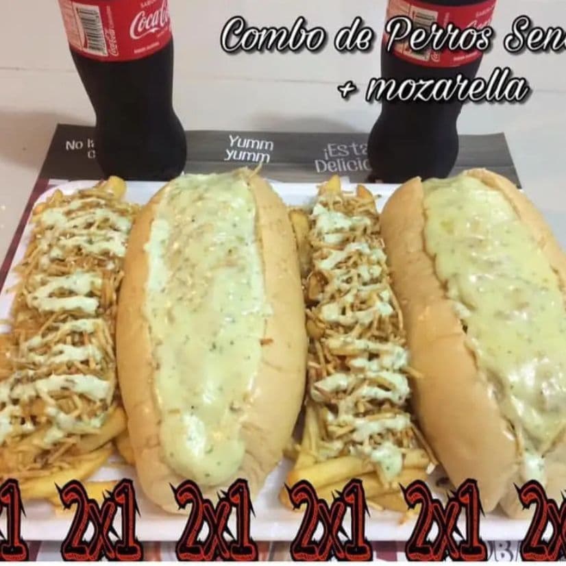 2 Perros Súper Gratinados + 2 Papas