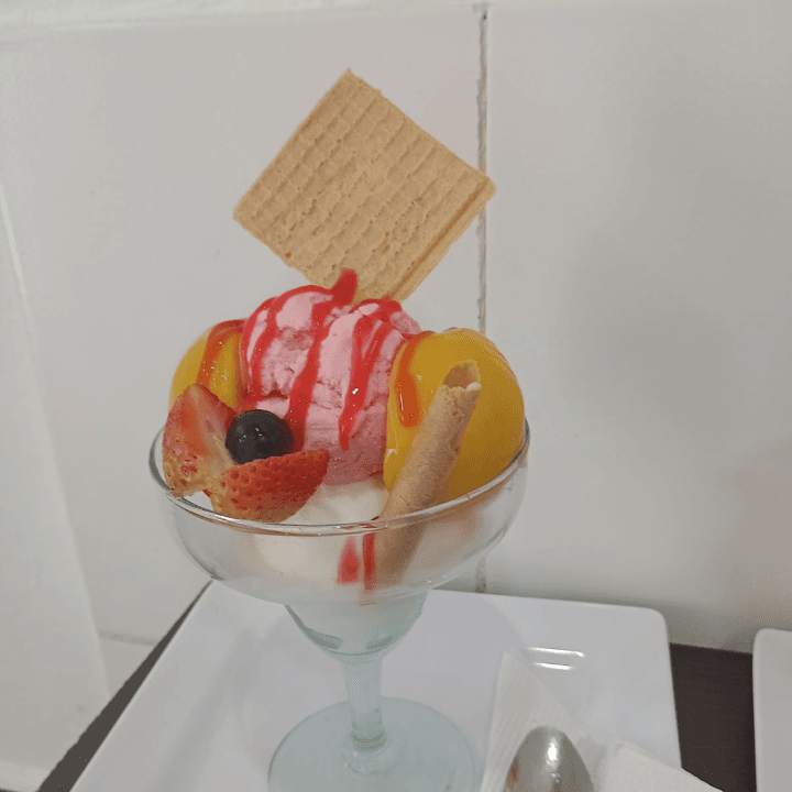 Duraznos con Helado