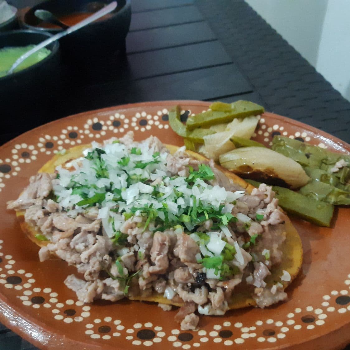 Huarache de Bistec.