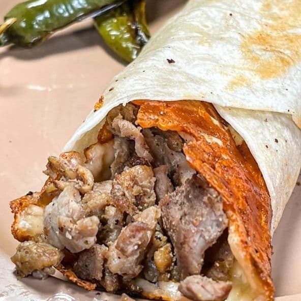 Burrito Costra de Queso Sencillo