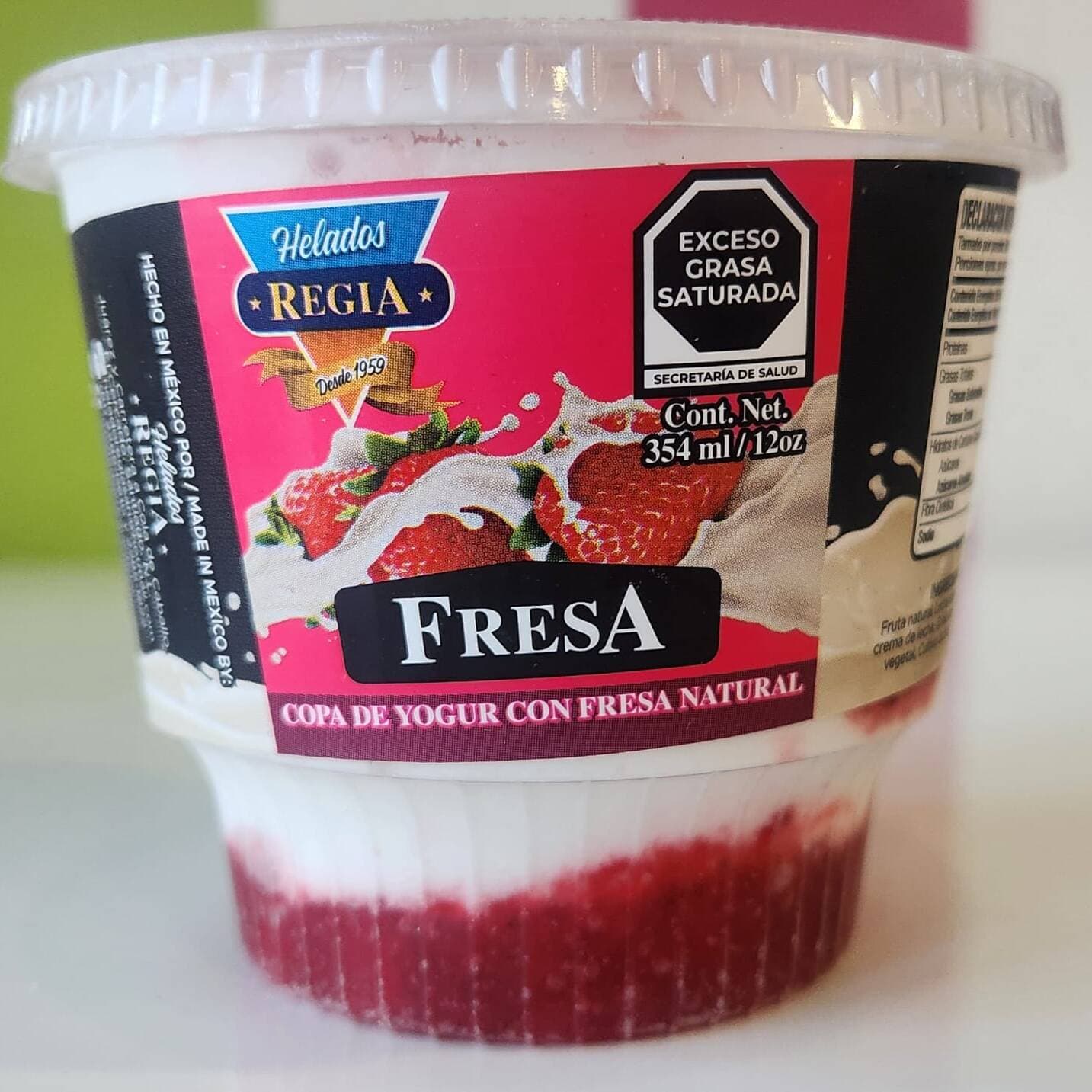 Copa de Yogurt Fresa
