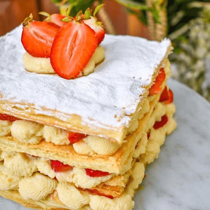 Mini Mil Hojas Crema Pastelera