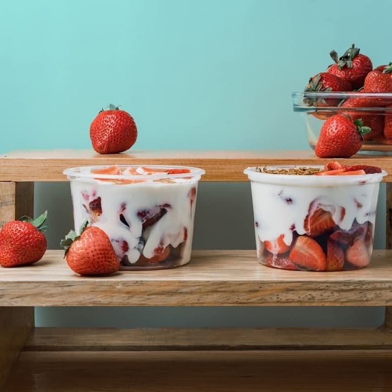 Fresas con Crema 1/2 Lt