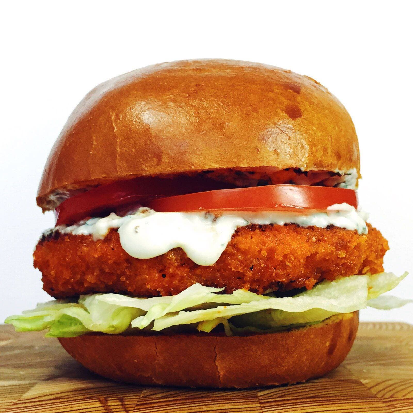 Hamburguesa de pollo bufalo