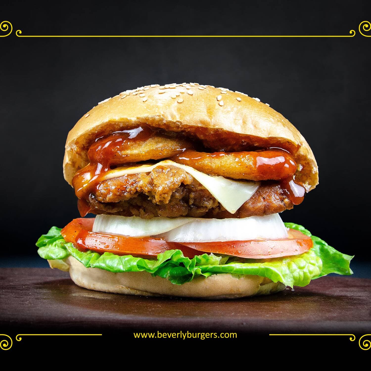 Hamburguesa Spicy BBQ Sencilla