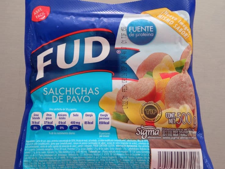 Salchichas pavo 500grs