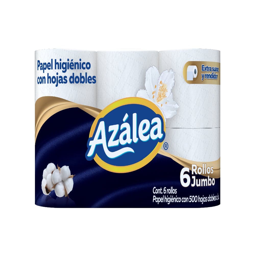 Papel Higiénico Azálea 6 Rollos 500 Hojas