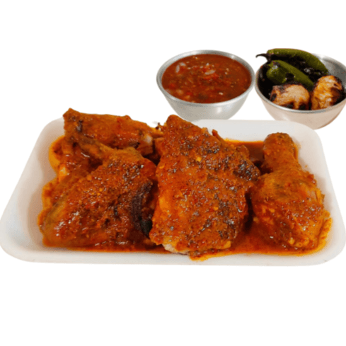Medio Pollo Enchilado