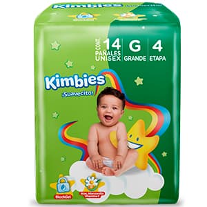 PAÑAL KIMBIES GRANDE 14 PZA
