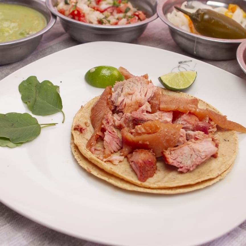 Taco masiza con cuero