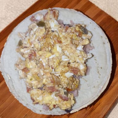 Taco de Huevo a la Mexicana Picante