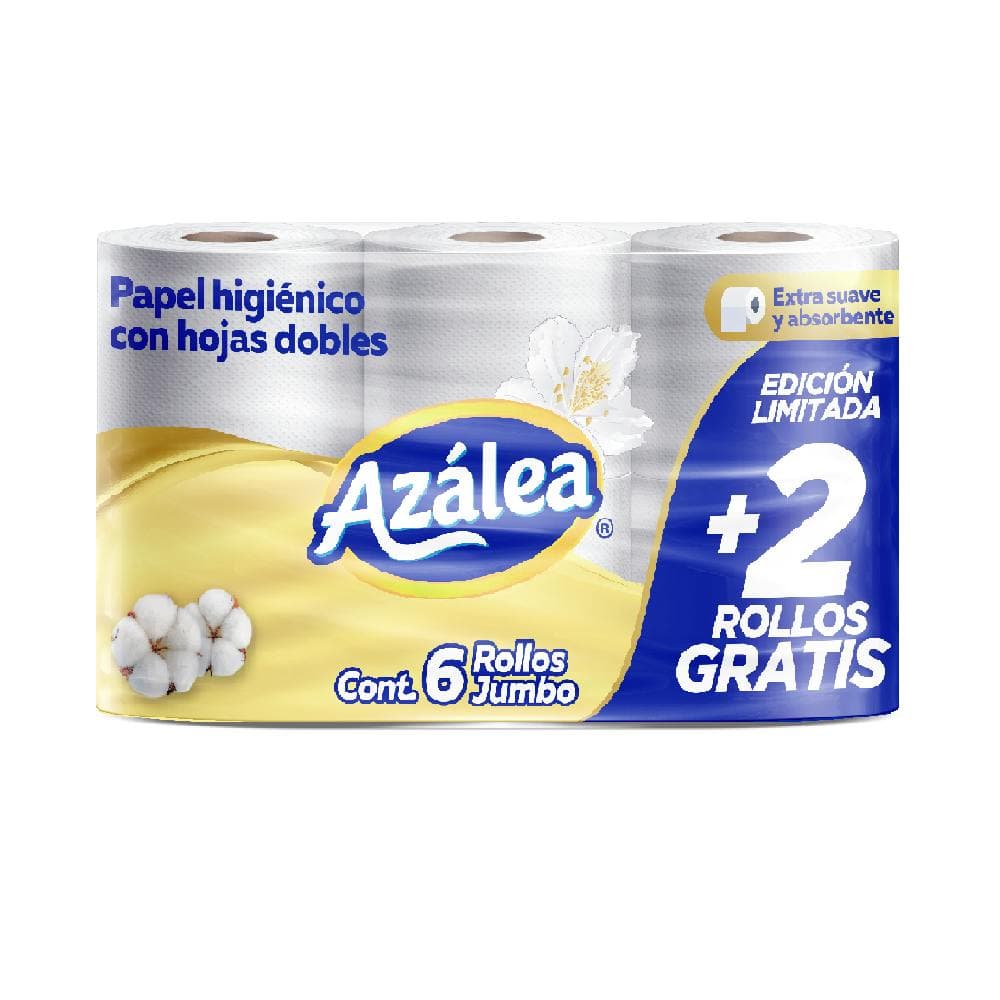 PAPEL HIGIENICO AZALEA 4S + 2S