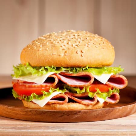 Hamburguesa con Jamón