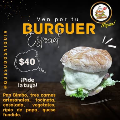 Hamburguesa Triple de Todo