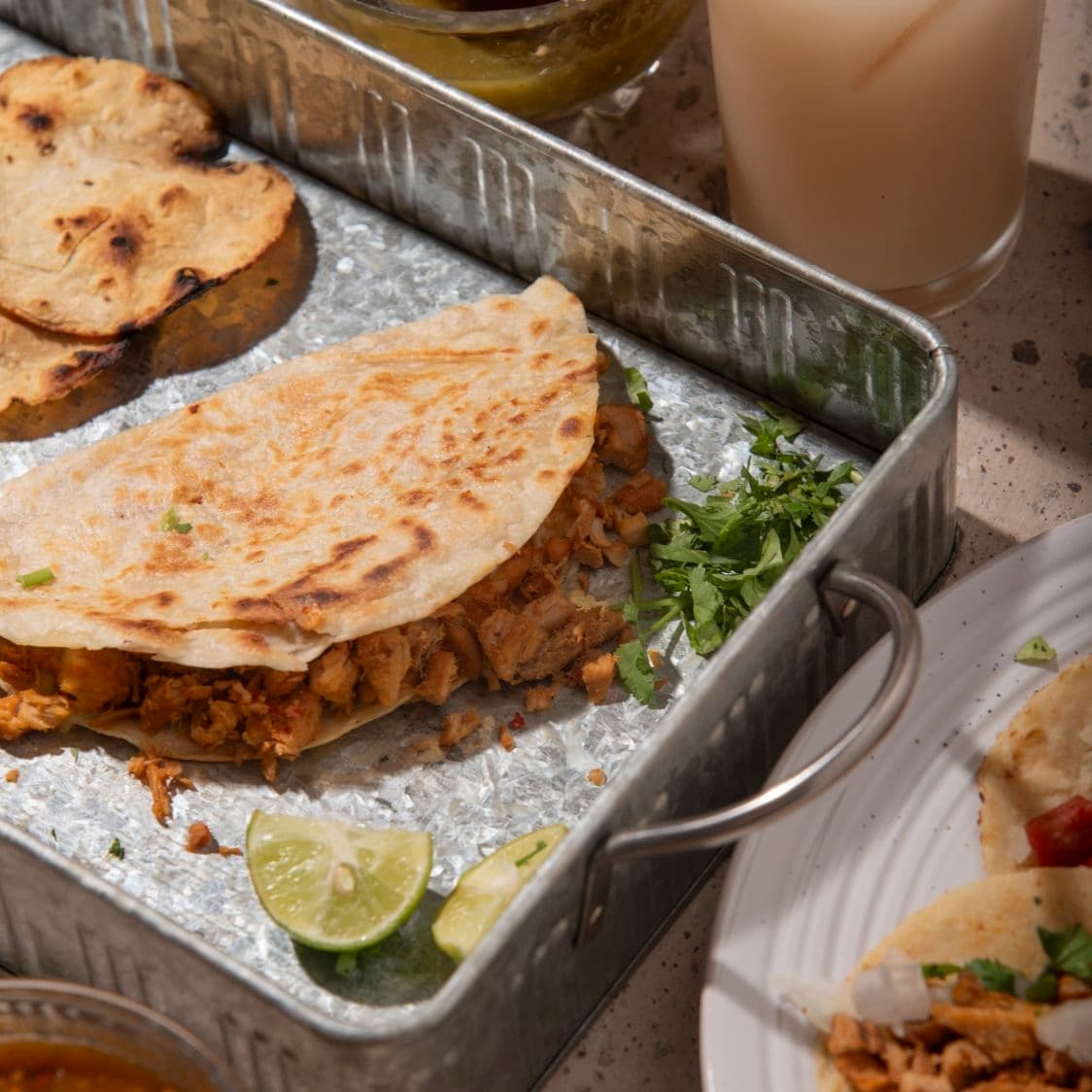 Quesadilla con 2 Carnes