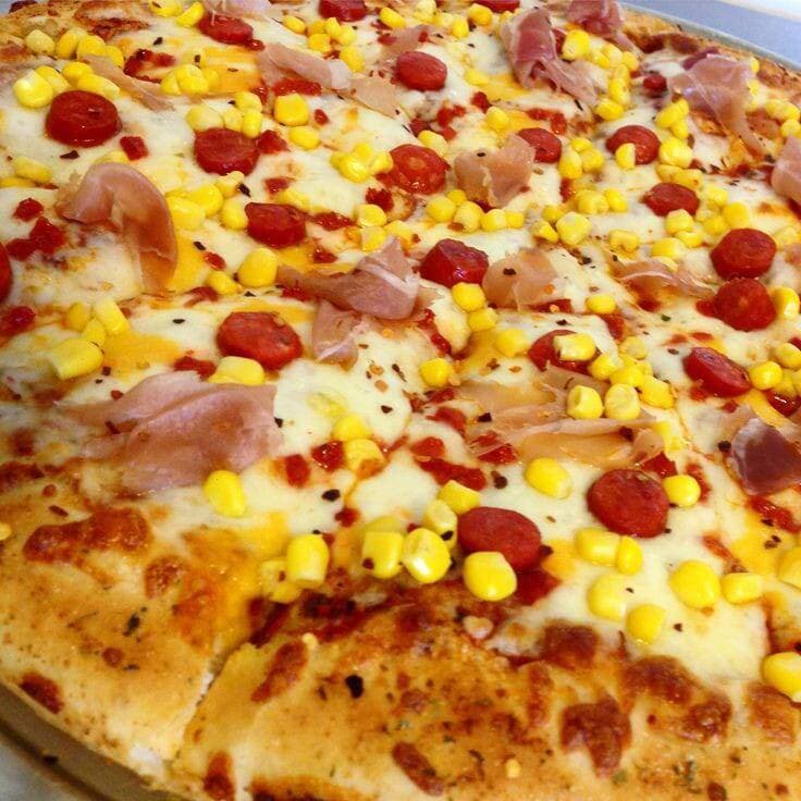 Pizza Grande 8 Porciones y Brownie 🍕⭐