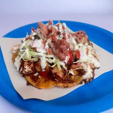 Taco Marlín con Pulpo