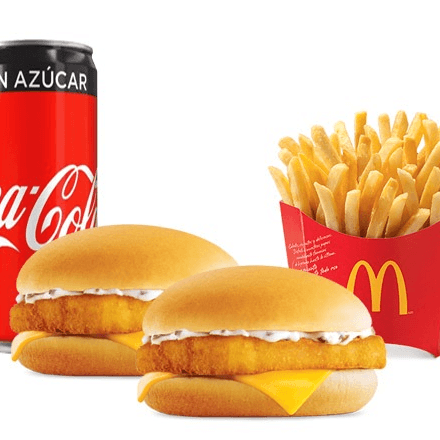 Dos Filetes + Papas Grandes + Refresco de Lata