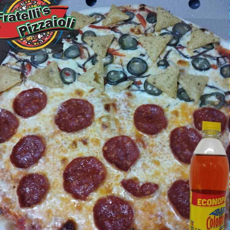 COMBO GRANDE 1/2 MEXICANA 1/2 PEPERONI  + GASEOSA