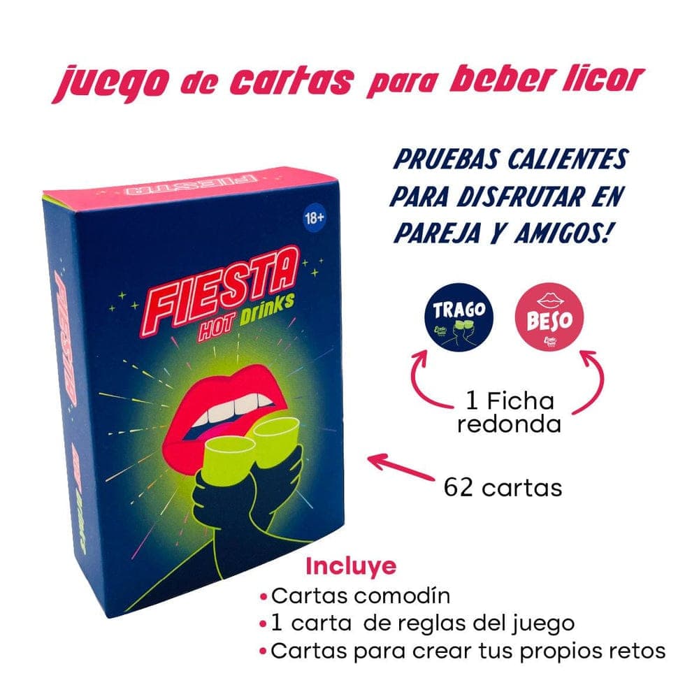 Juego de mesa para beber en fiestas hot driks