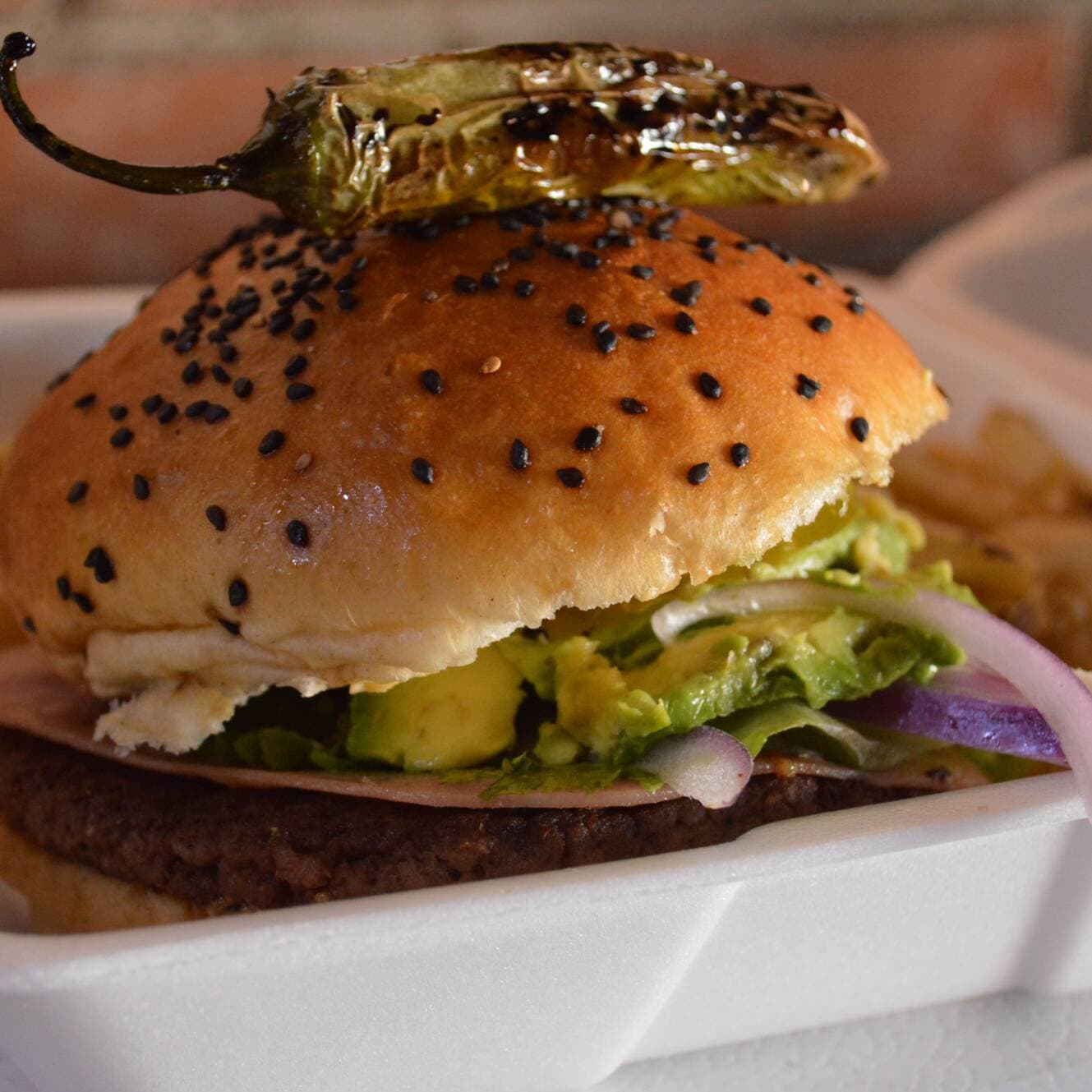 Hamburguesa de Sirlon con Papas