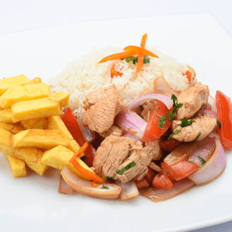 Pollo Saltado + Gaseosa