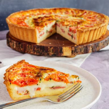 Quiche caprese chico