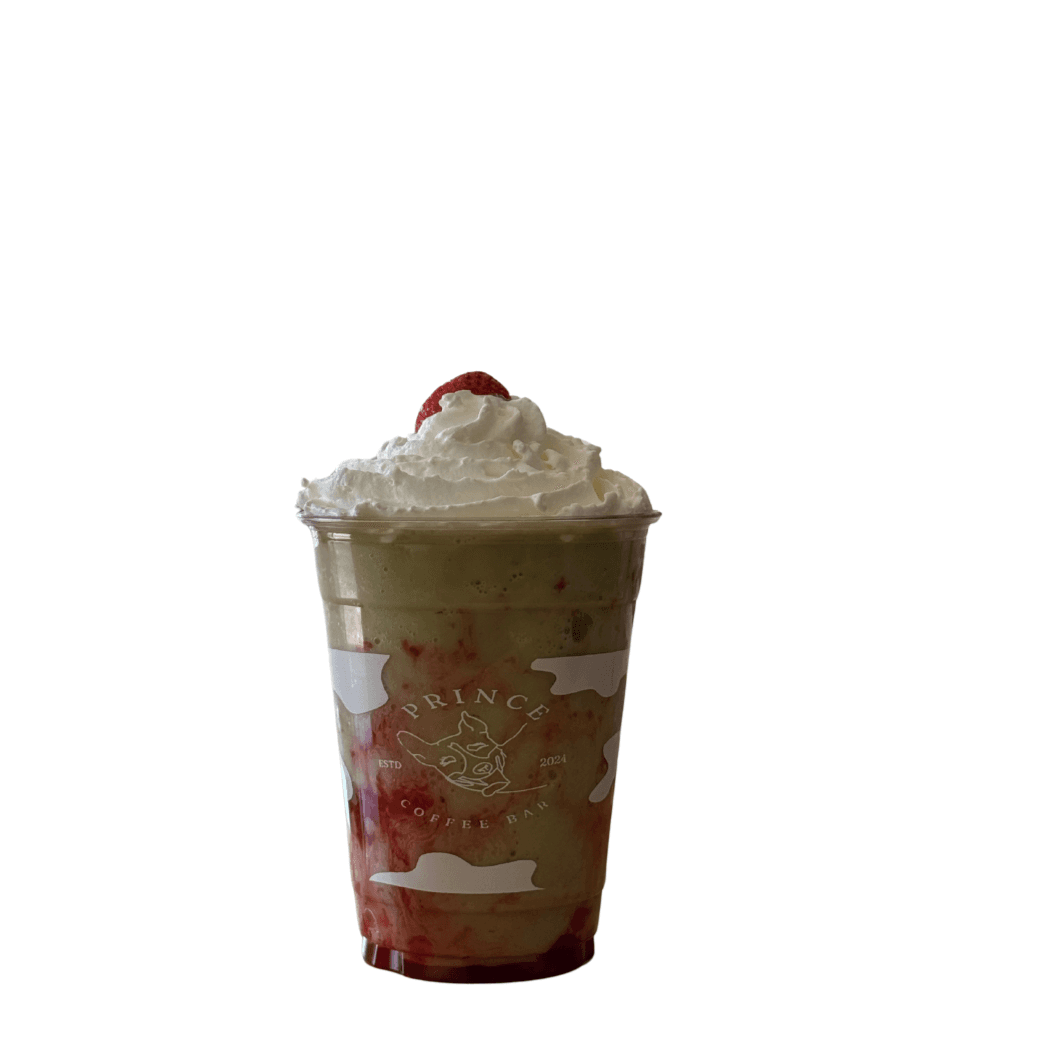 Strawberry Matcha Frappe