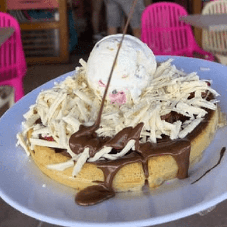 Waffle con Queso