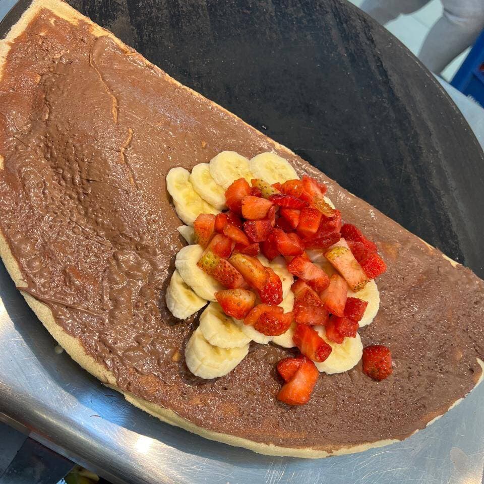 Crepa de Nutella, Platano y Fresa